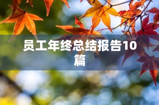 员工年终总结报告10篇 员工年终总结报告10篇