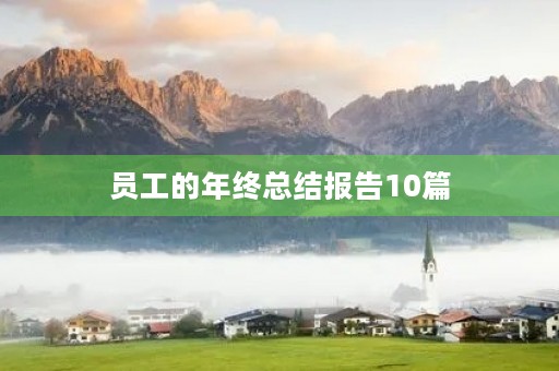 员工的年终总结报告10篇 员工的年终总结报告10篇