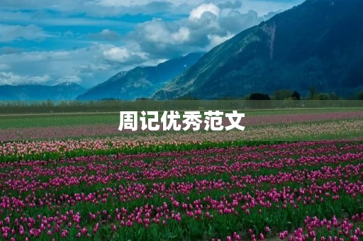 周记优秀范文