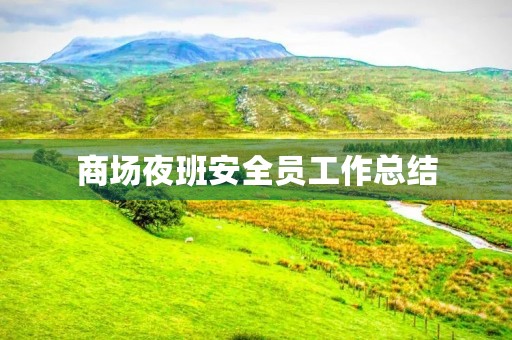 商场夜班安全员工作总结