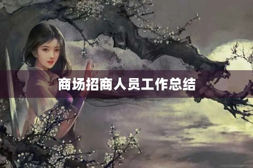 商场招商人员工作总结