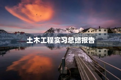 土木工程实习总结报告 土木工程实习总结报告