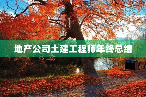 地产公司土建工程师年终总结