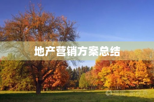 地产营销方案总结