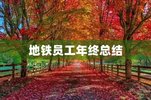地铁员工年终总结 地铁员工年终总结