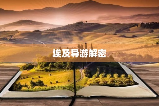 埃及导游解密 埃及导游解密