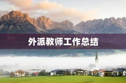 外派教师工作总结