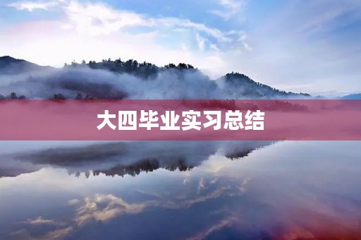 大四毕业实习总结【5篇】