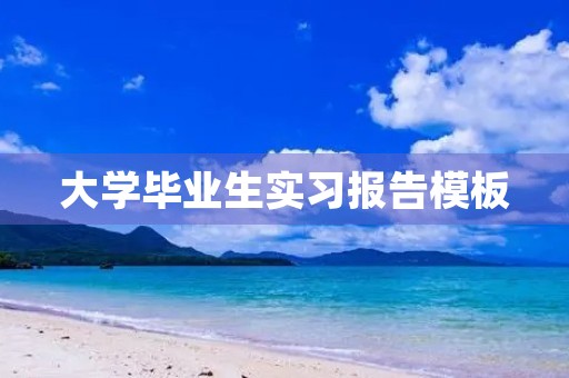 大学毕业生实习报告模板 大学毕业生实习报告模板