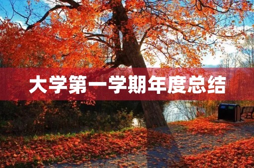 大学第一学期年度总结