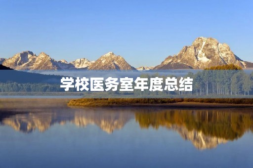 学校医务室年度总结