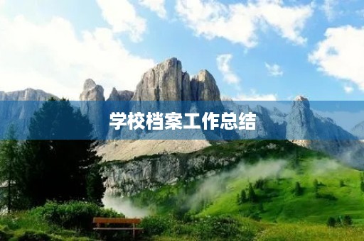 学校档案工作总结