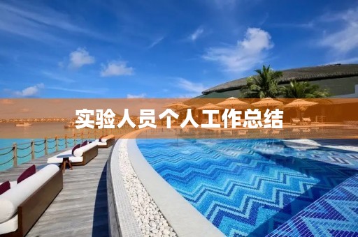 实验人员个人工作总结