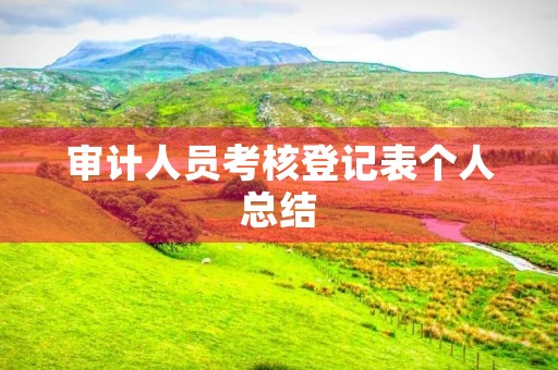 审计人员考核登记表个人总结