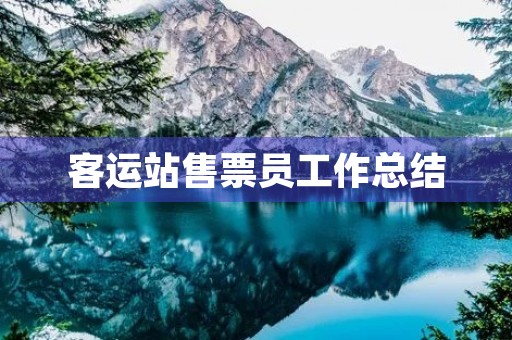 客运站售票员工作总结