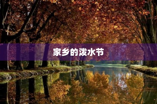 家乡的泼水节 家乡的泼水节