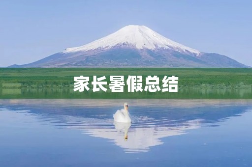 家长暑假总结