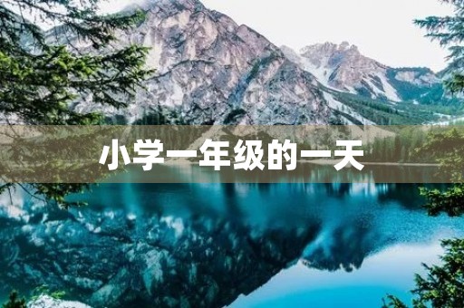 小学一年级的一天 小学一年级的一天