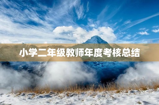 小学二年级教师年度考核总结