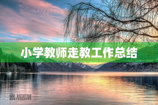 小学教师走教工作总结 小学教师走教工作总结