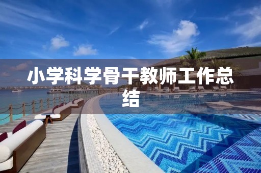 小学科学骨干教师工作总结 小学科学骨干教师工作总结