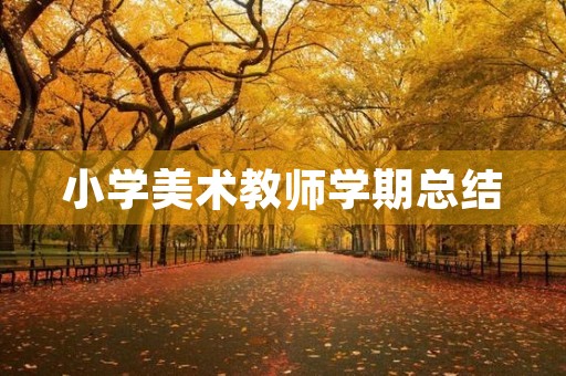 小学美术教师学期总结