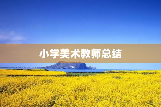 小学美术教师总结