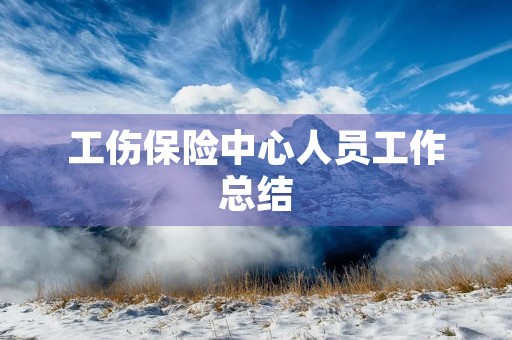工伤保险中心人员工作总结