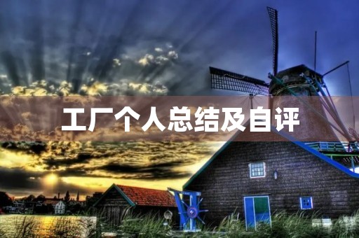 工厂个人总结及自评