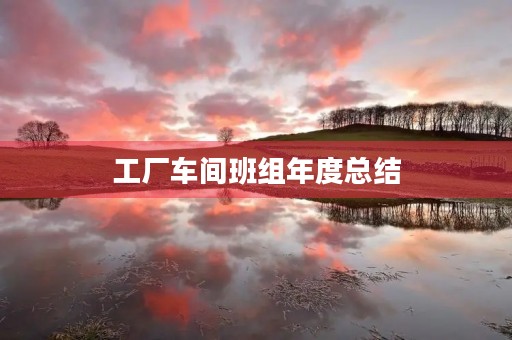 工厂车间班组年度总结