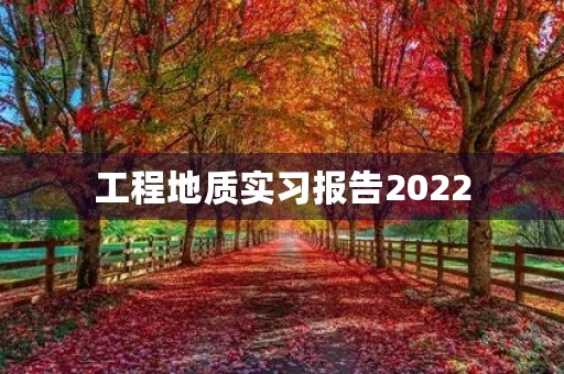工程地质实习报告2022 工程地质实习报告2022