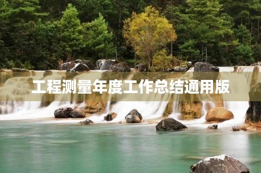 工程测量年度工作总结通用版