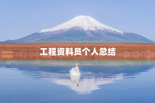 工程资料员个人总结