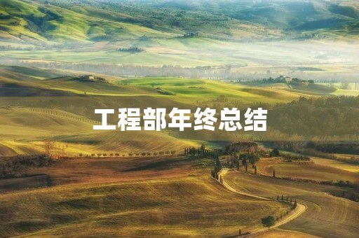 工程部年终总结