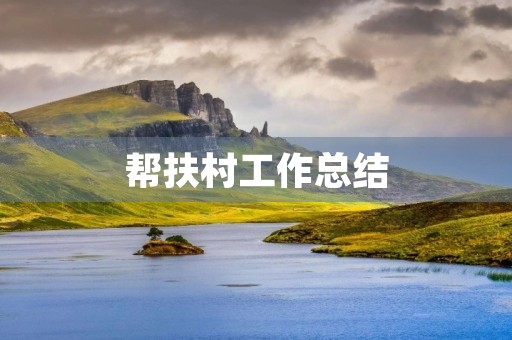 帮扶村工作总结
