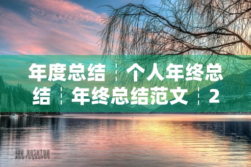 年度总结┆个人年终总结┆年终总结范文┆2020年终总结┆销售年终