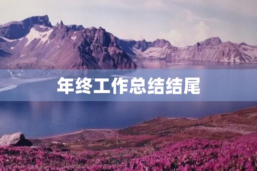 年终工作总结结尾