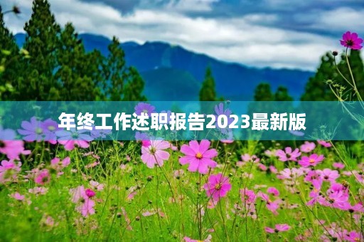 年终工作述职报告2023最新版