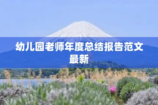 幼儿园老师年度总结报告范文最新