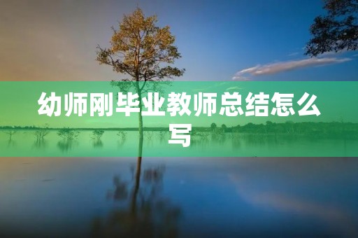 幼师刚毕业教师总结怎么写 幼师刚毕业教师总结怎么写