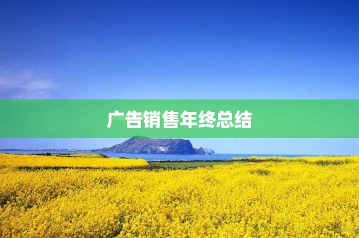 广告销售年终总结