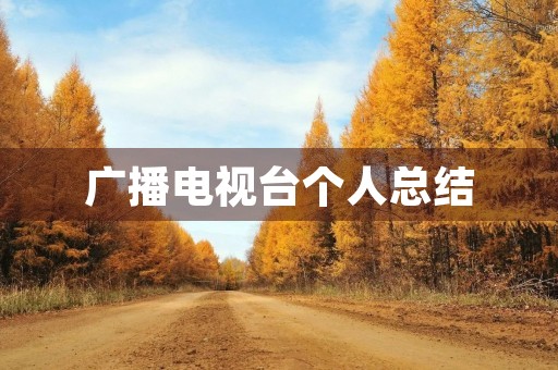 广播电视台个人总结 广播电视台个人总结
