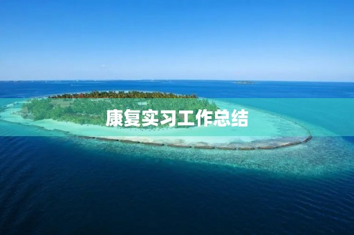 康复实习工作总结【5篇】