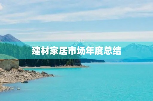 建材家居市场年度总结