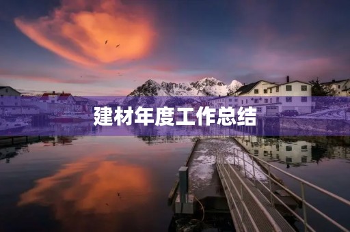 建材年度工作总结