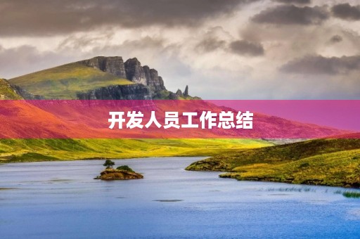 开发人员工作总结