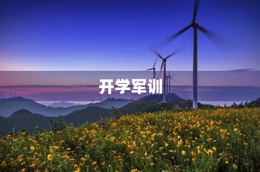 开学军训