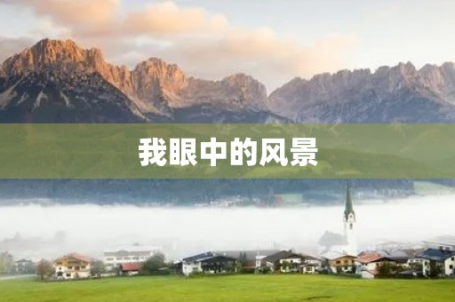 我眼中的风景 我眼中的风景