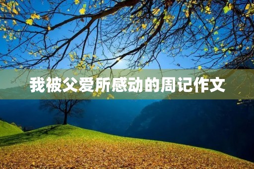 我被父爱所感动的周记作文 我被父爱所感动的周记作文