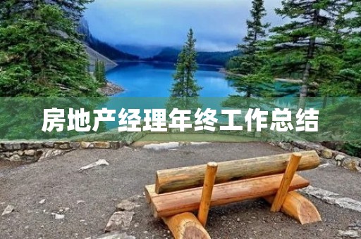房地产经理年终工作总结 房地产经理年终工作总结